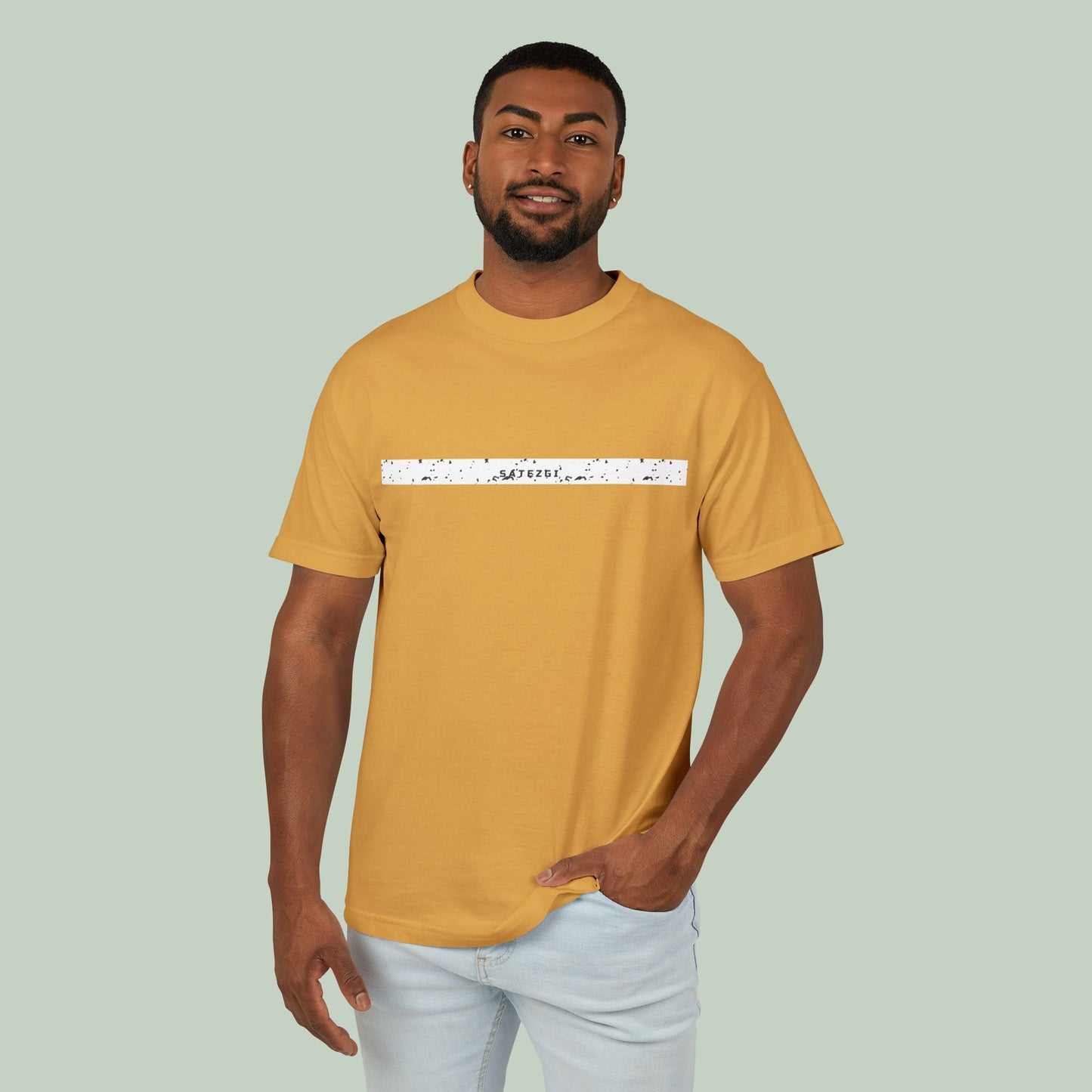 T-Shirt MustoSe Unisex Garment-Dyed Heavyweight Cotton Tee