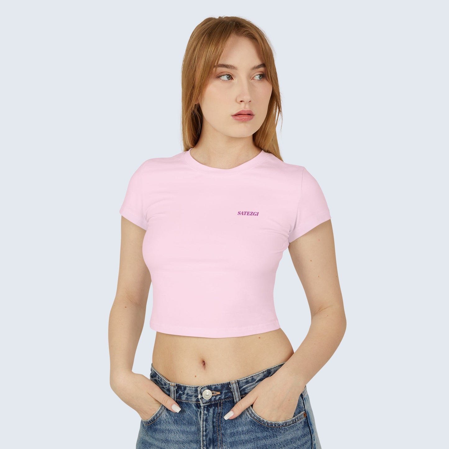 Baby Tee - Pink or Pink Women's Baby Tee