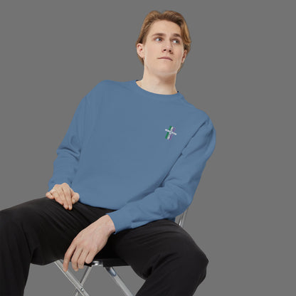 Vibrant Unisex Garment-Dyed Sweatshirt - Perfect for Casual Outings and Cozy Days