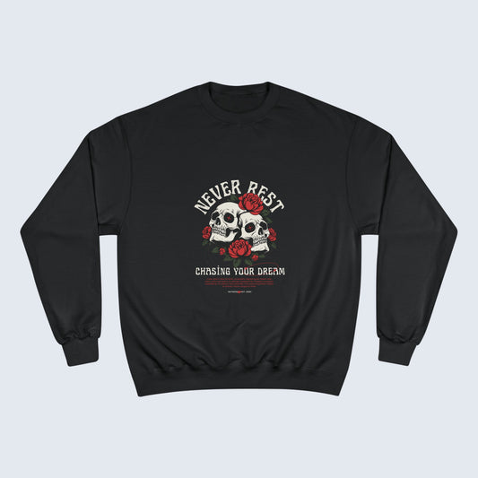 Champion Sweatshirt - Black Rose Design