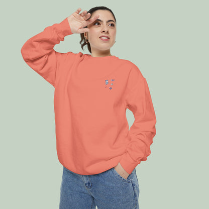 Sweatshirt Cellibone - Unisex Garment-Dyed Cozy Pullover