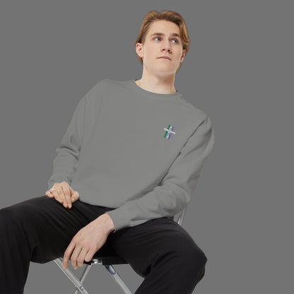 Vibrant Unisex Garment-Dyed Sweatshirt - Perfect for Casual Outings and Cozy Days