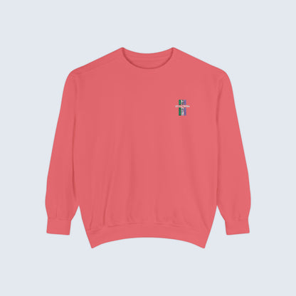 Vibrant Unisex Garment-Dyed Sweatshirt - Perfect for Casual Outings and Cozy Days
