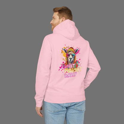 Lightweight Baby Llama Unisex Hoodie - Fun and Colorful Design