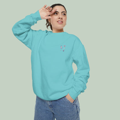 Sweatshirt Cellibone - Unisex Garment-Dyed Cozy Pullover